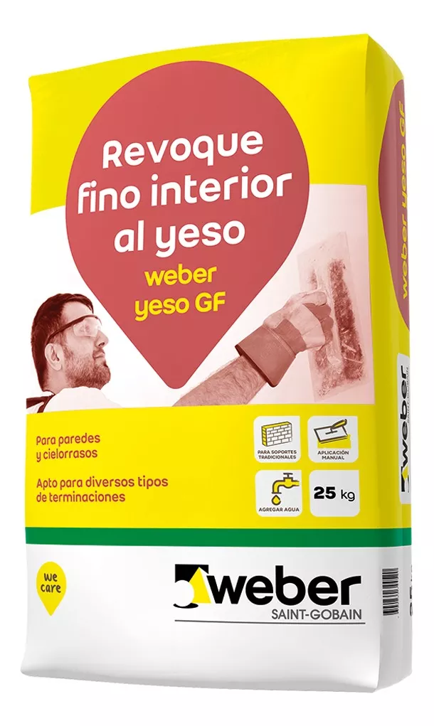 Fino weber al yeso gf x 25kg